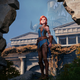 The protagonist of Asterigos looks out at the horizon.